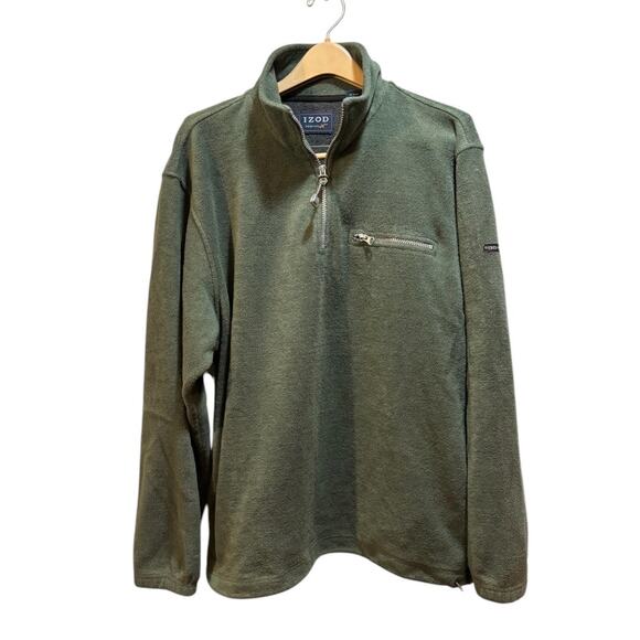 Izod performx men’s 1/4 zip pullover green size large - Picture 1 of 12